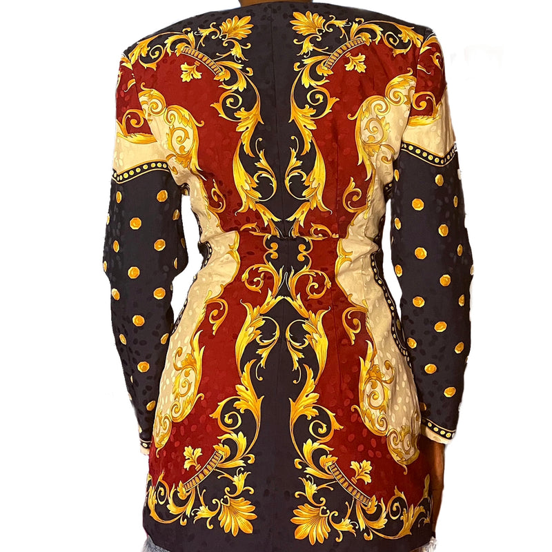 Vintage Baroque Blazer (XS-S) - EXCEUS 