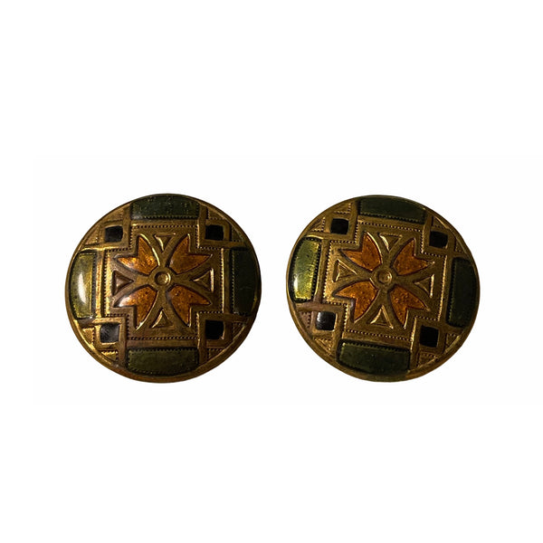 Vintage Mosaic Earrings - EXCEUS 