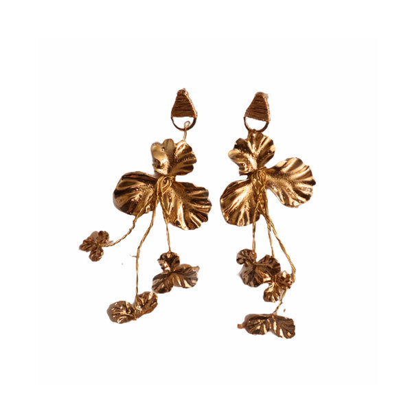 Vintage Inspired Floral Drop Earrings - EXCEUS 