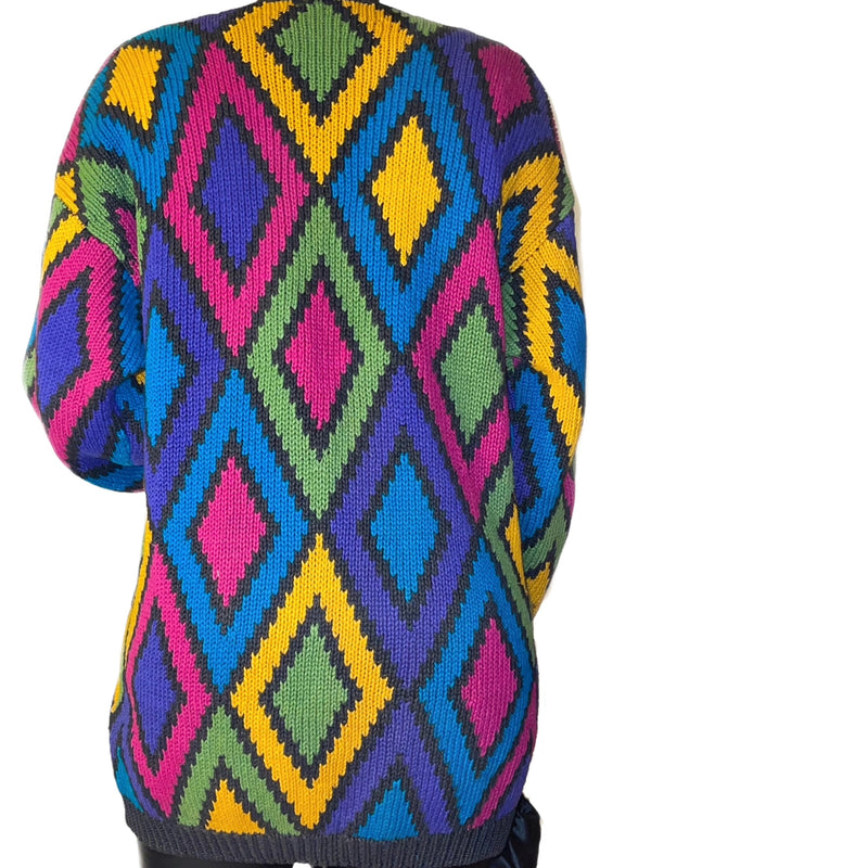 Vintage Knit Vibrant Cardigan (S-L)