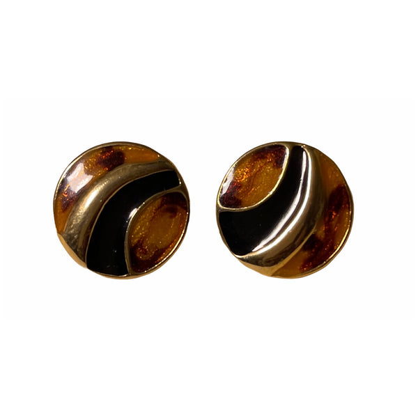 Vintage Tiger's Eye Earrings - EXCEUS 